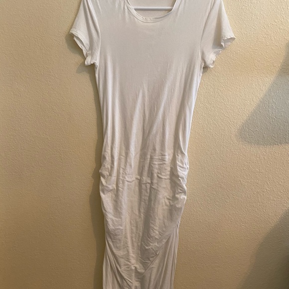 James Perse White Cotton Midi Dress - Picture 3 of 5